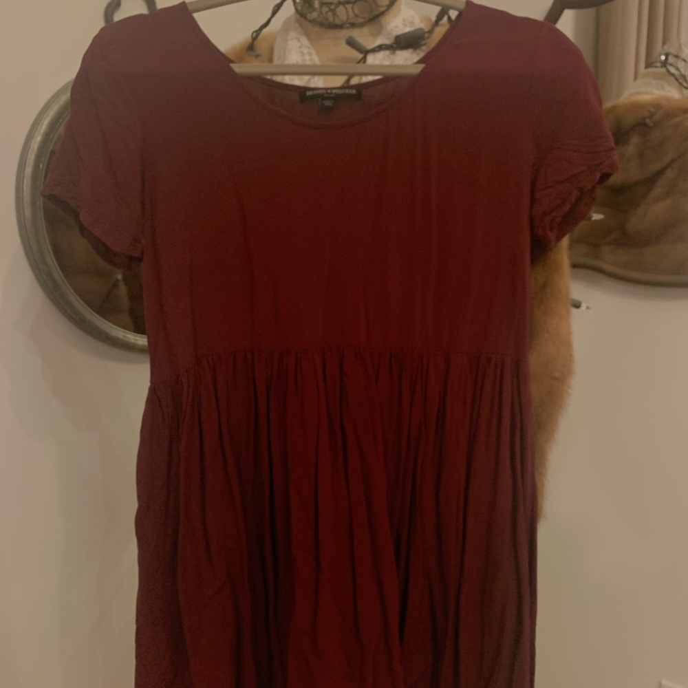Knee length, burgundy, Brandy Melville dress!
